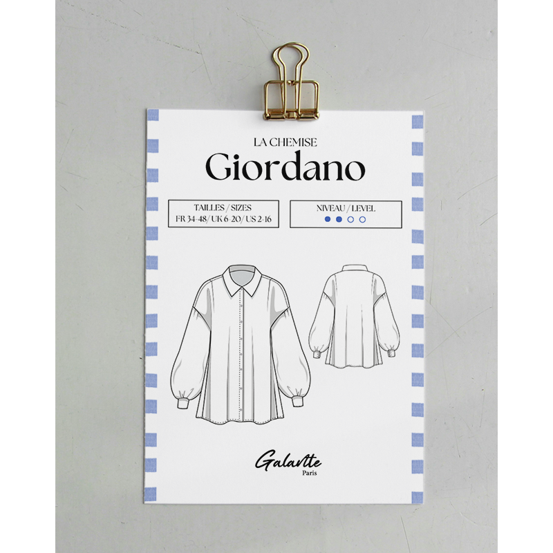 Giordano — Patron PDF Chemise | Galaen Paris
