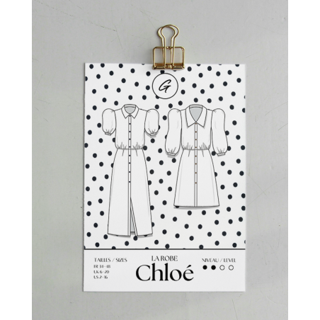 Chloé — Patron PDF Robe (version courte & longue) | Galaen Paris