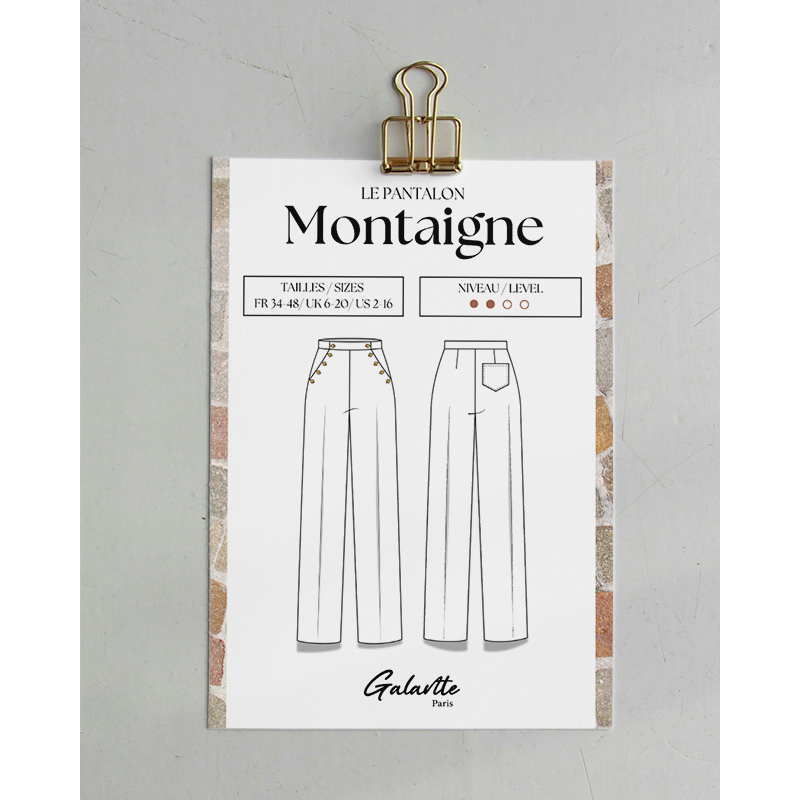 Montaigne — Wide-Leg Pants PDF Sewing Pattern | Galaen Paris