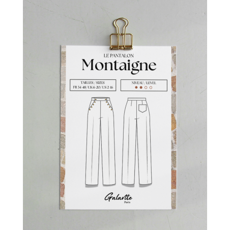Montaigne — Patron PDF Pantalon large | Galaen Paris