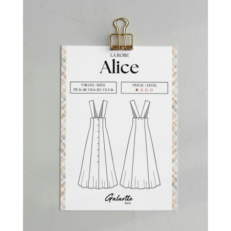 Alice — Elegant Midi Dress PDF Sewing Pattern | Galaen Paris