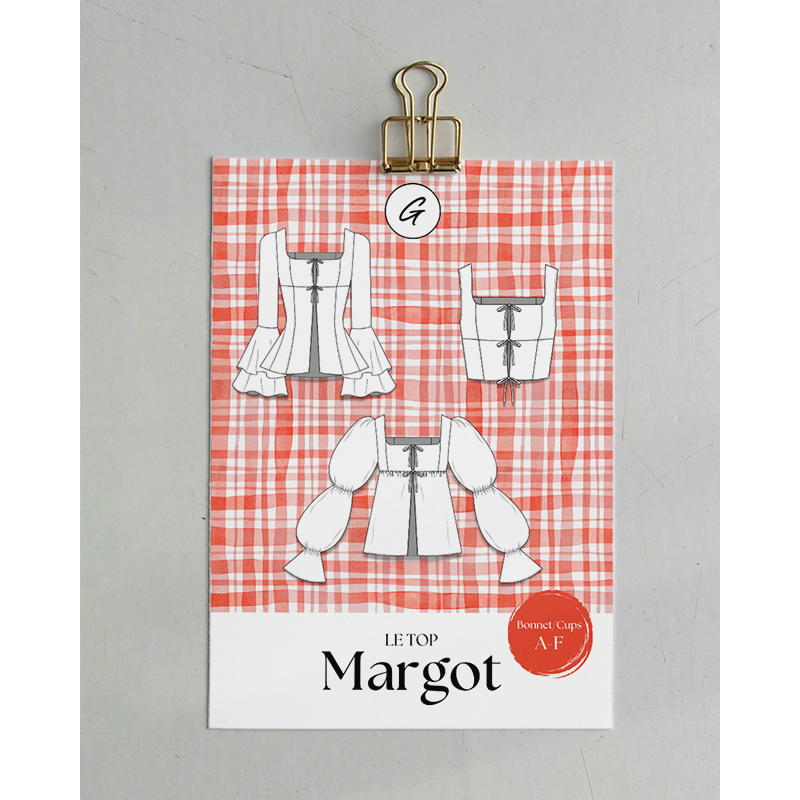 Margot — Patron PDF Top (3 Versions) | Galaen Paris