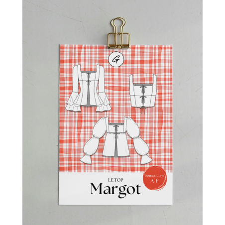 Margot — Patron PDF Top (3 Versions) | Galaen Paris